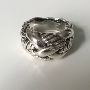 David Yurman Silver Cable Knot Ring